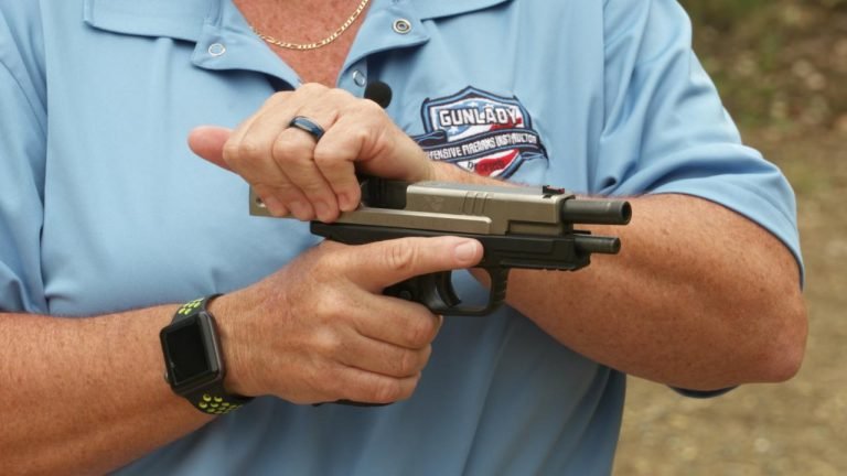 racking easy slide handgun